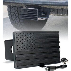 Aluminum Trailer Hitch Cover, Heavy Duty 2" Inch Hitch Receivers Plug Cover